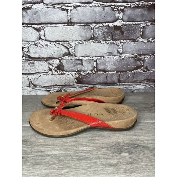 Vionic Bella 2 Red Synthetic Bow Casual Thong Sandals Women’s Sz 8.5M US/40EU - Picture 7 of 16